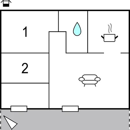 Daire Pet Friendly In With Kitchen Arrach
